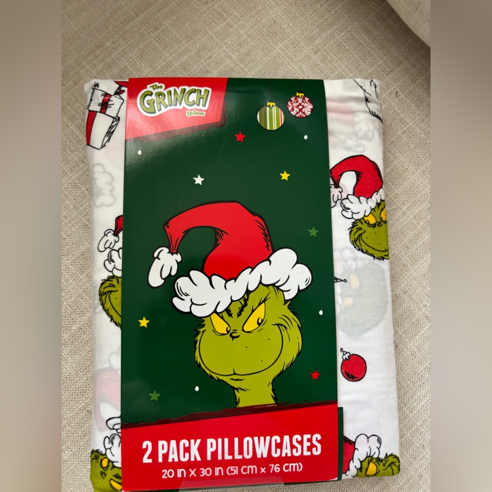 The Grinch Christmas Pillowcases